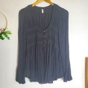 FREE PEOPLE M boho blouse